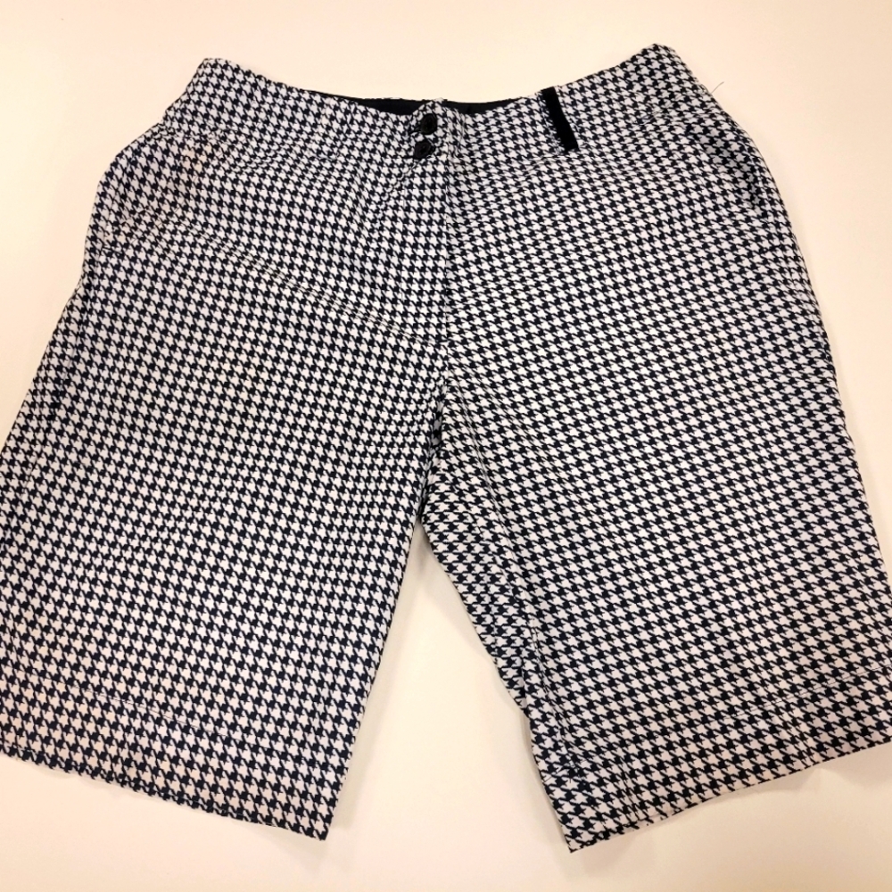 Nike golf houndstooth shorts bermuda drifit 6